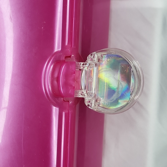 Hot Pink Caboodles Makeup Storage barbie core mirror carrying Handle - Picture 5 of 8